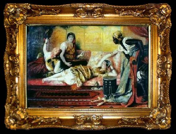 framed  unknow artist Arab or Arabic people and life. Orientalism oil paintings  257, ta009-2